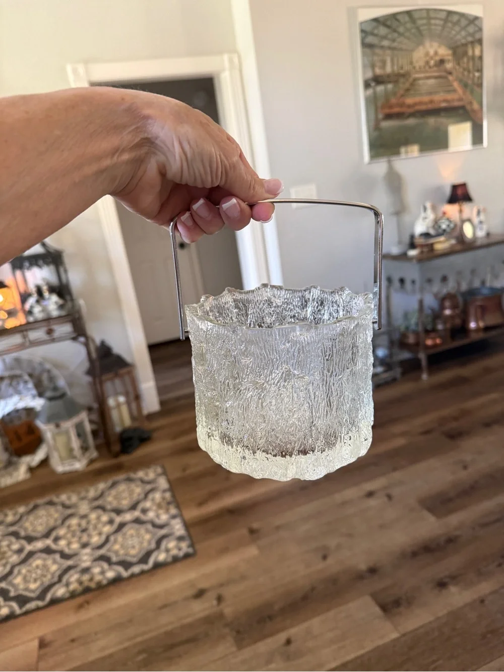 Vintage Iittala “Seita” Textured Glass Sculptural Vessel – Mid Century Modern